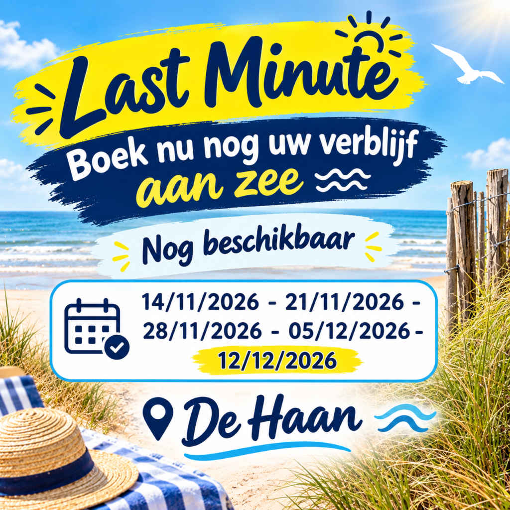 vakantiehuisje aan zee De Haan